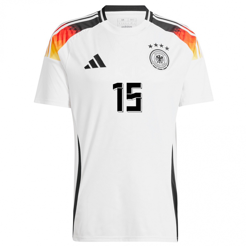 Women Football Germany Yann Aurel Bisseck #15 White Home Jersey 24-26 T-Shirt Canada