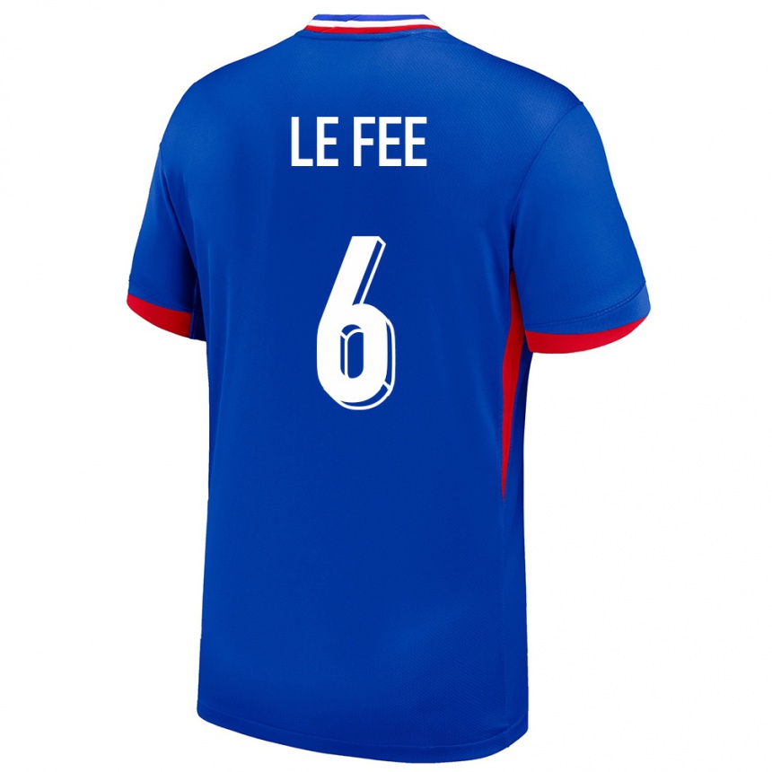 Women Football France Enzo Le Fee #6 Blue Home Jersey 24-26 T-Shirt Canada