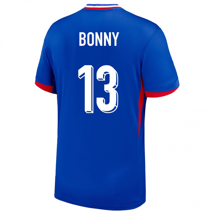 Women Football France Ange Yoan Bonny #13 Blue Home Jersey 24-26 T-Shirt Canada