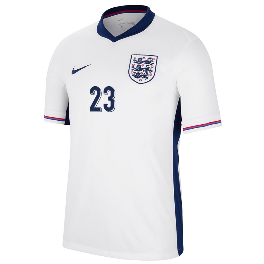 Women Football England Alessia Russo #23 White Home Jersey 24-26 T-Shirt Canada