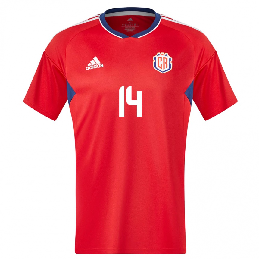 Women Football Costa Rica Timothy Arias #14 Red Home Jersey 24-26 T-Shirt Canada