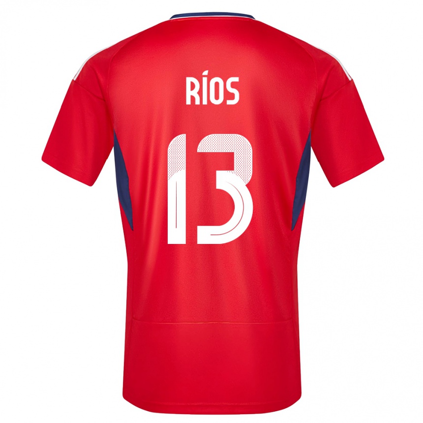 Women Football Costa Rica Keral Rios #13 Red Home Jersey 24-26 T-Shirt Canada