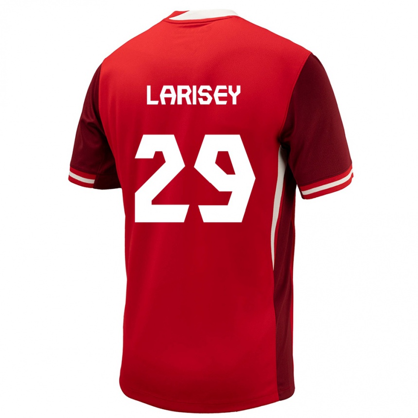 Women Football Canada Clarissa Larisey #29 Red Home Jersey 24-26 T-Shirt Canada