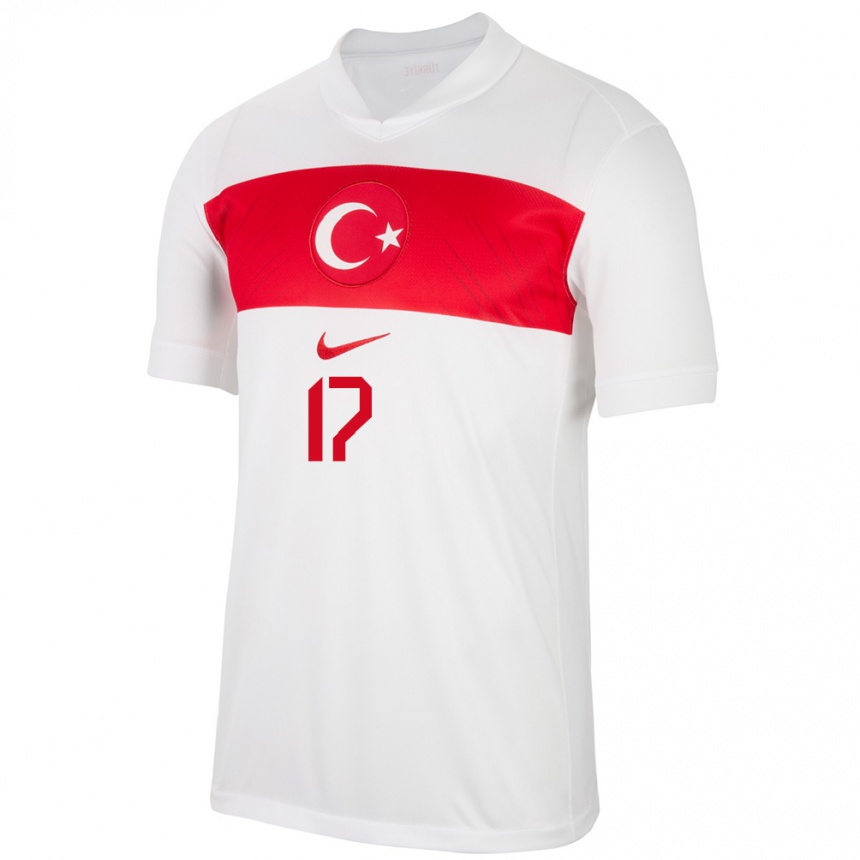 Women Football Turkey Abdurrahman Bayram #17 White Home Jersey 24-26 T-Shirt Canada