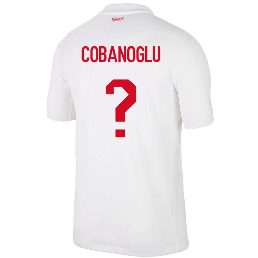 Women Football Turkey Ahmet Çobanoğlu #0 White Home Jersey 24-26 T-Shirt Canada