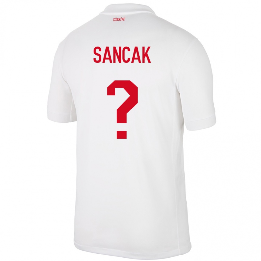 Women Football Turkey Tolga Sancak #0 White Home Jersey 24-26 T-Shirt Canada