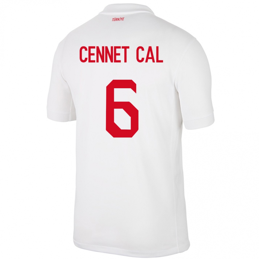 Women Football Turkey Meryem Cennet Çal #6 White Home Jersey 24-26 T-Shirt Canada