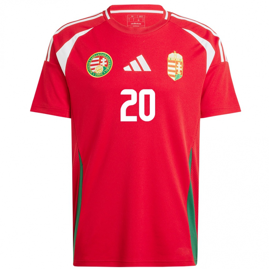 Women Football Hungary Kinga Sikler #20 Red Home Jersey 24-26 T-Shirt Canada