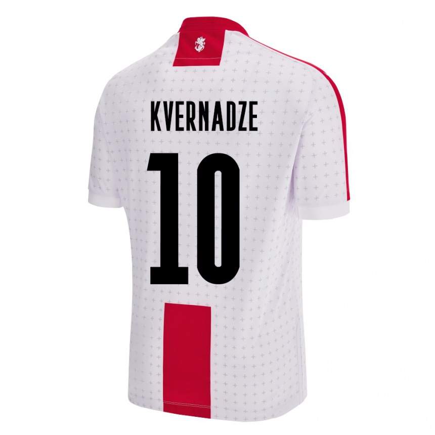 Women Football Georgia Giorgi Kvernadze #10 White Home Jersey 24-26 T-Shirt Canada