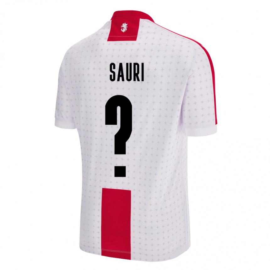 Women Football Georgia Mate Sauri #0 White Home Jersey 24-26 T-Shirt Canada