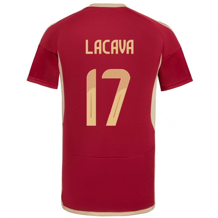 Women Football Venezuela Matías Lacava #17 Burgundy Home Jersey 24-26 T-Shirt Canada