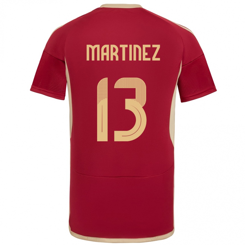 Women Football Venezuela José Martínez #13 Burgundy Home Jersey 24-26 T-Shirt Canada