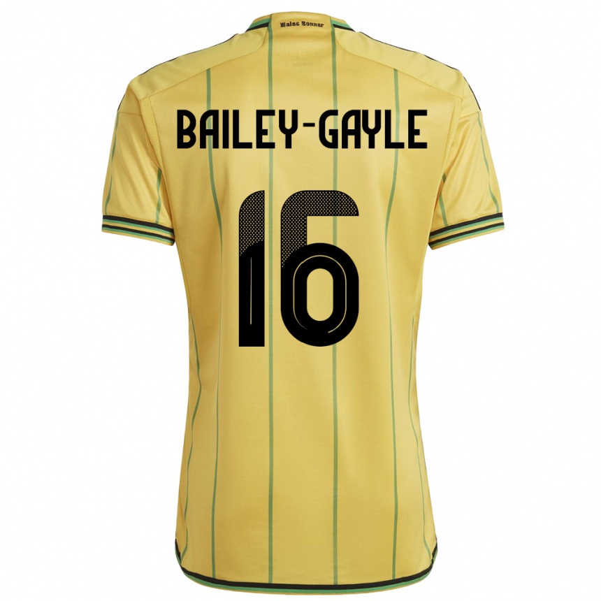 Women Football Jamaica Paige Bailey-Gayle #16 Yellow Home Jersey 24-26 T-Shirt Canada