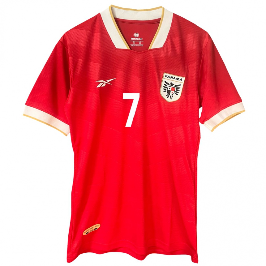 Women Football Panama Rafael Mosquera #7 Red Home Jersey 24-26 T-Shirt Canada