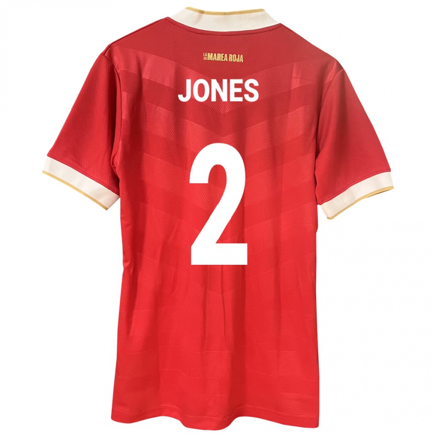 Women Football Panama Joseph Jones #2 Red Home Jersey 24-26 T-Shirt Canada