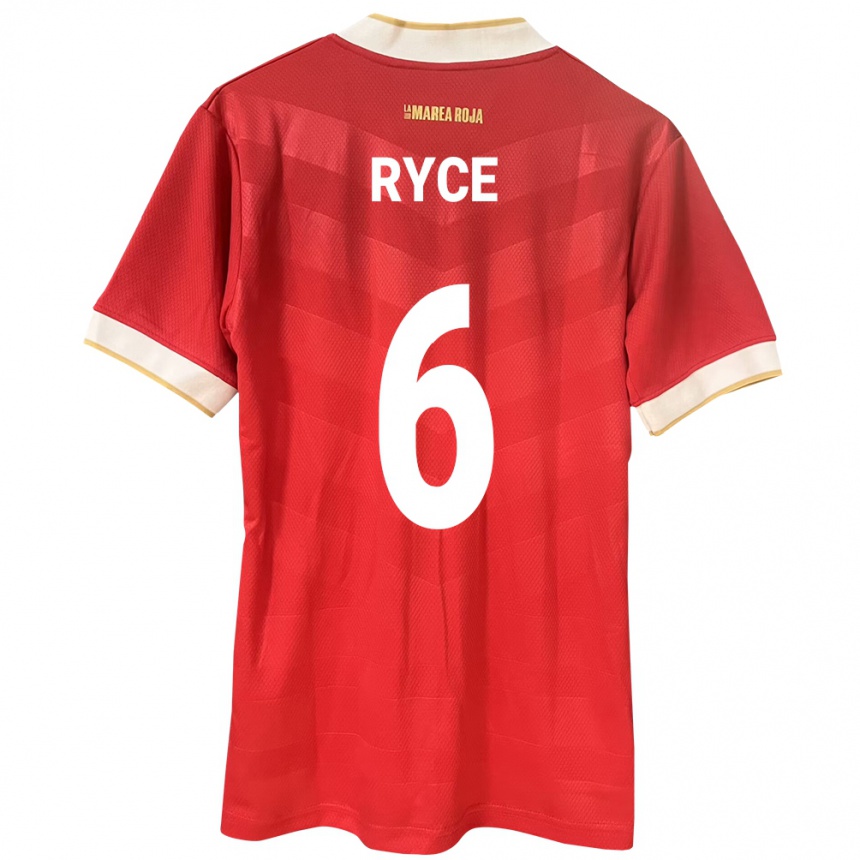 Women Football Panama Anel Ryce #6 Red Home Jersey 24-26 T-Shirt Canada