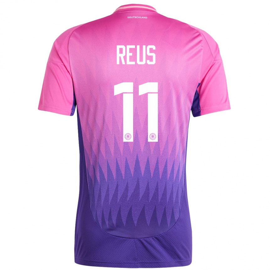 Women Football Germany Marco Reus #11 Pink Purple Away Jersey 24-26 T-Shirt Canada