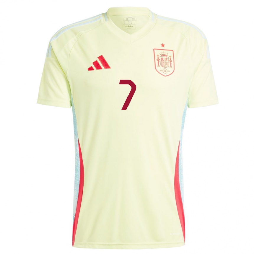 Women Football Spain Rosa Marquez #7 Yellow Away Jersey 24-26 T-Shirt Canada