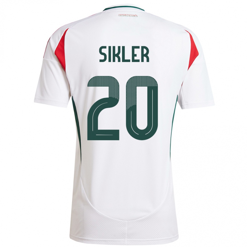 Women Football Hungary Kinga Sikler #20 White Away Jersey 24-26 T-Shirt Canada