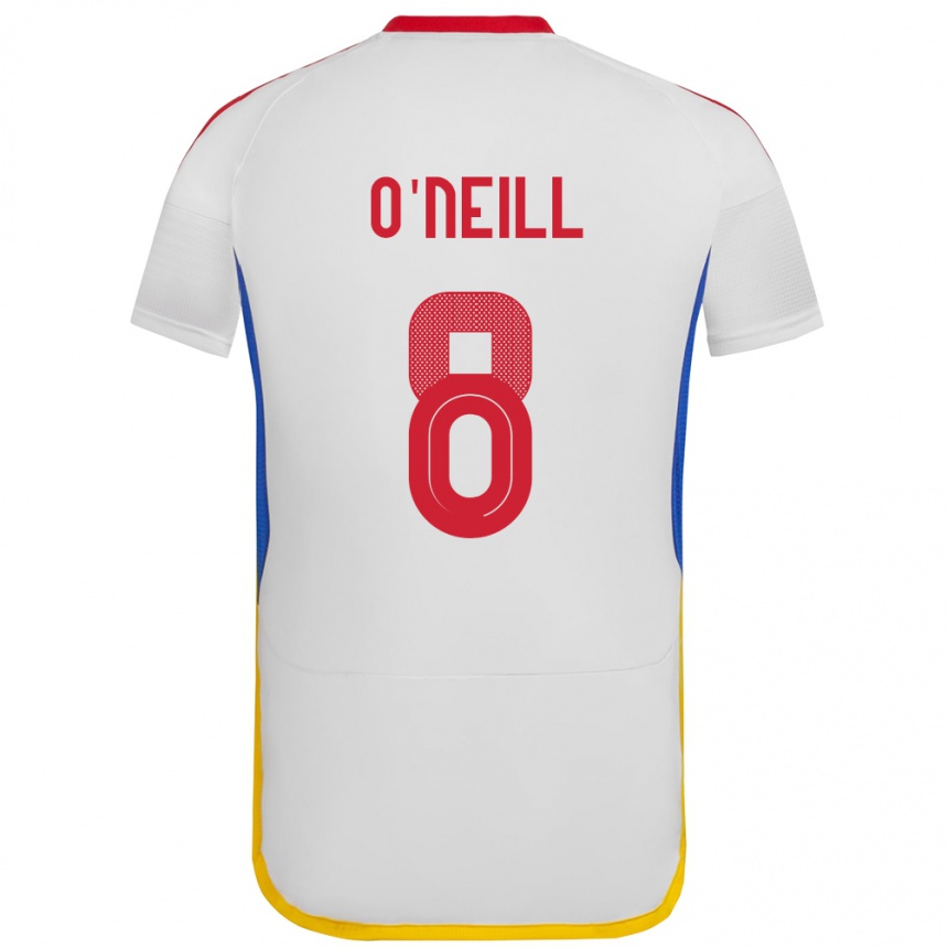 Women Football Venezuela Sonia O'neill #8 White Away Jersey 24-26 T-Shirt Canada