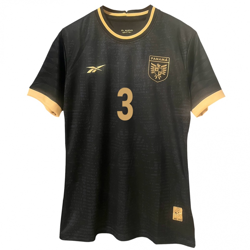 Women Football Panama Martín Krug #3 Black Away Jersey 24-26 T-Shirt Canada