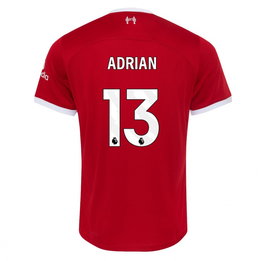 Kids Adrian #13 Red Home Jersey 2023/24 T-Shirt Canada