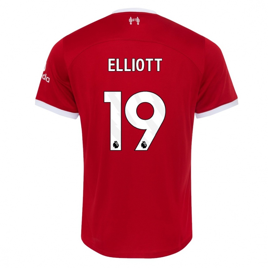 Enfant Football Maillot Harvey Elliott #19 Rouge Tenues Domicile 2023/24 Canada