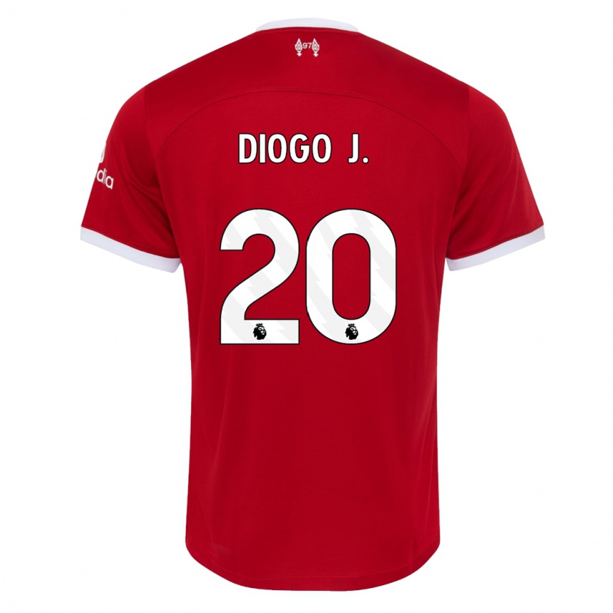 Kids Diogo Jota #20 Red Home Jersey 2023/24 T-Shirt Canada