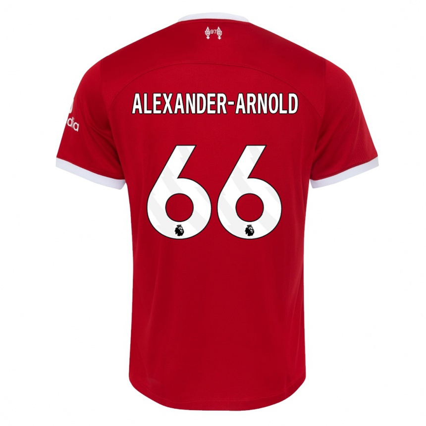 Kids  Trent Alexander-Arnold #66 Red Home Jersey 2023/24 T-Shirt Canada