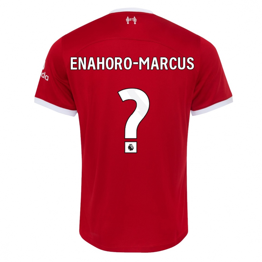 Kids Louis Enahoro-Marcus #0 Red Home Jersey 2023/24 T-Shirt Canada