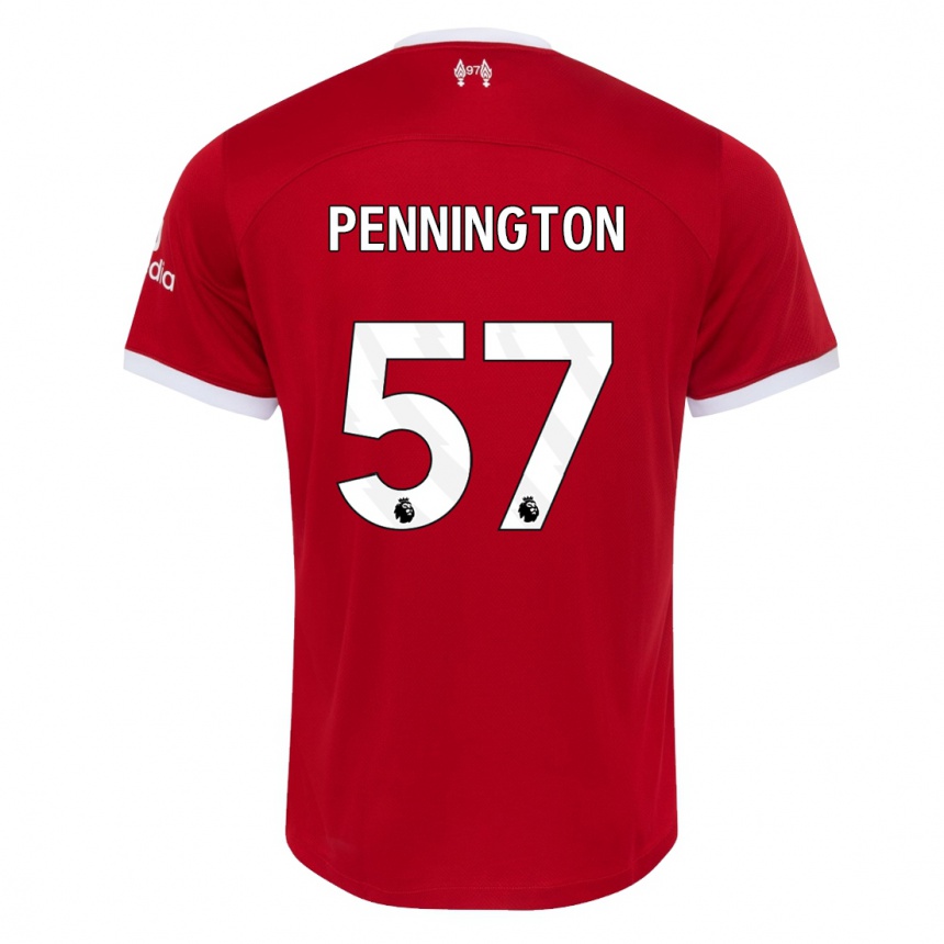 Kids  Cody Pennington #57 Red Home Jersey 2023/24 T-Shirt Canada