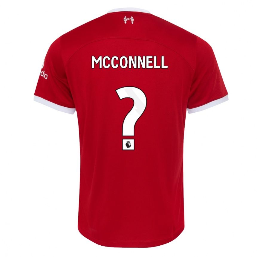 Kids James Mcconnell #0 Red Home Jersey 2023/24 T-Shirt Canada