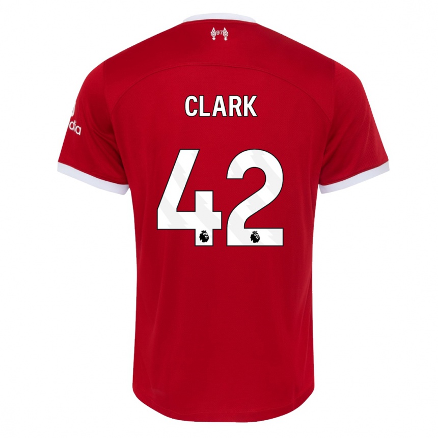 Kids Bobby Clark #42 Red Home Jersey 2023/24 T-Shirt Canada