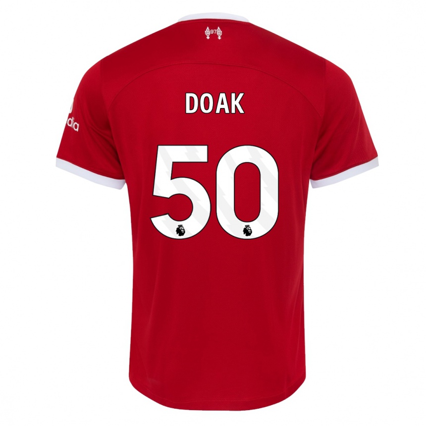 Kids Ben Doak #50 Red Home Jersey 2023/24 T-Shirt Canada