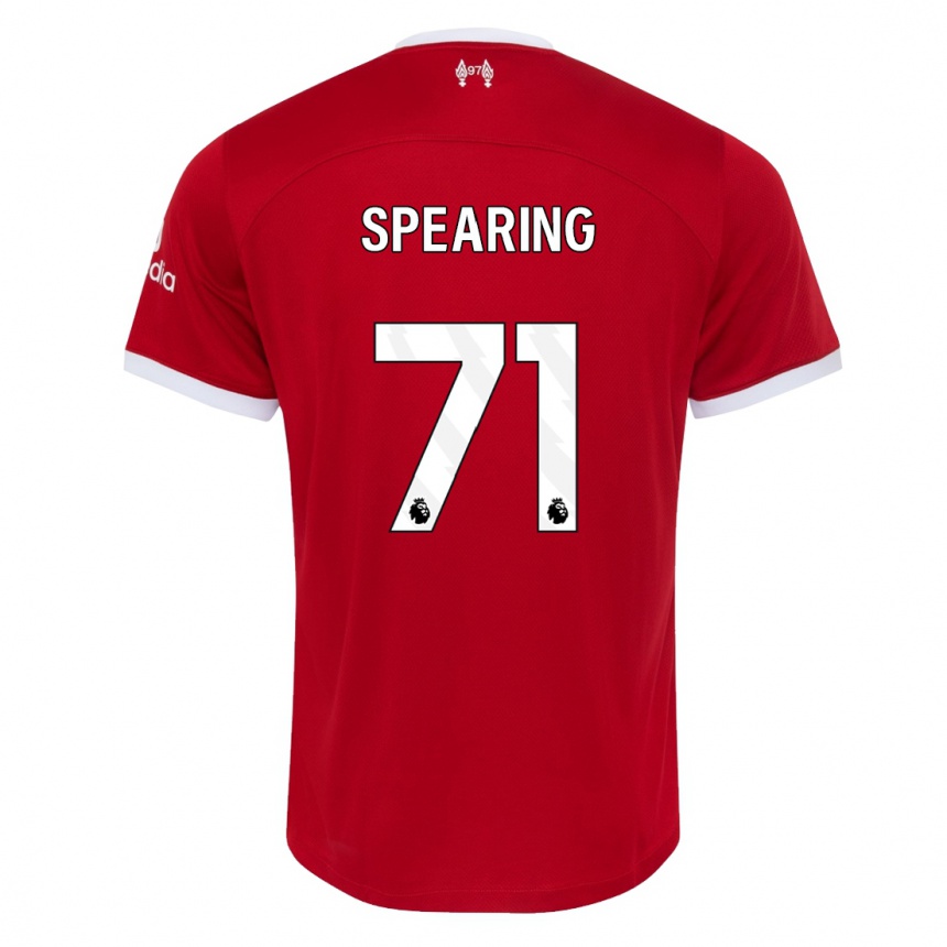 Kids Jay Spearing #71 Red Home Jersey 2023/24 T-Shirt Canada