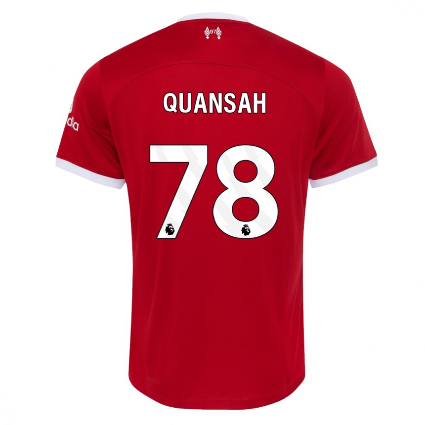 Kids  Jarell Quansah #78 Red Home Jersey 2023/24 T-Shirt Canada