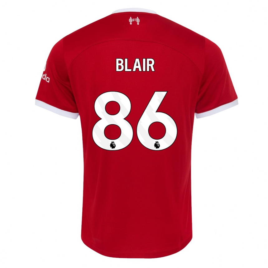 Kids  Harvey Blair #86 Red Home Jersey 2023/24 T-Shirt Canada