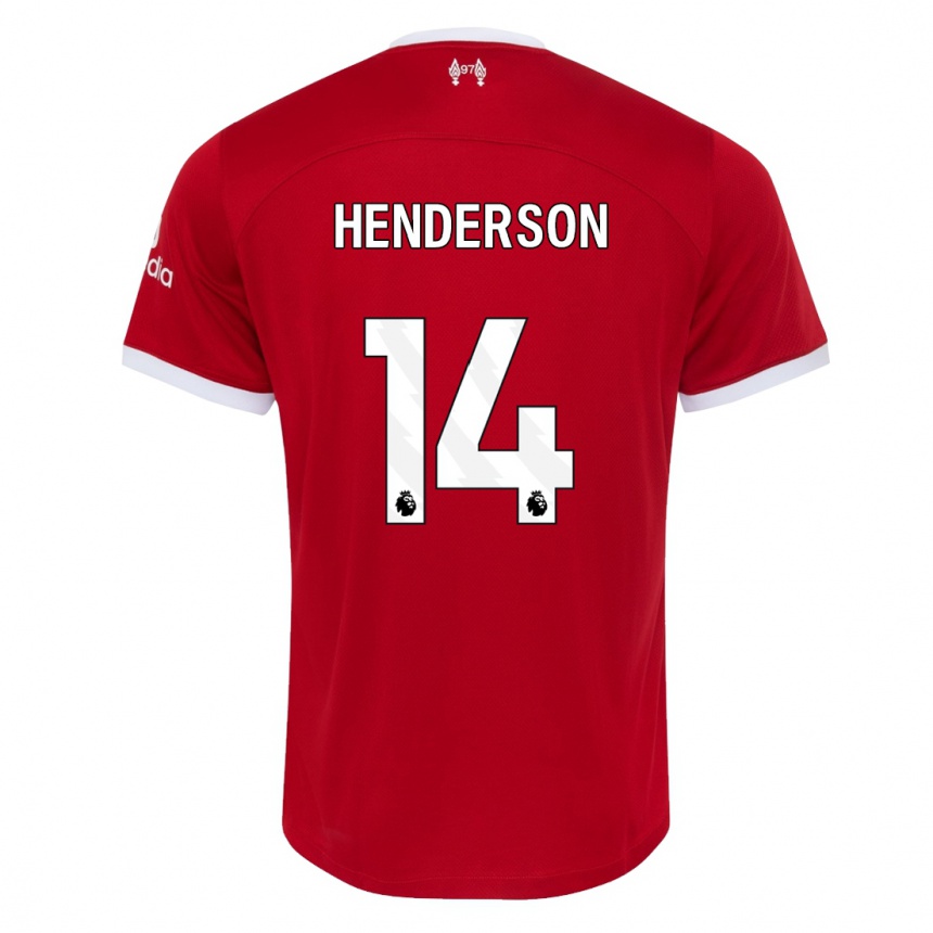 Kids  Henderson #14 Red Home Jersey 2023/24 T-Shirt Canada