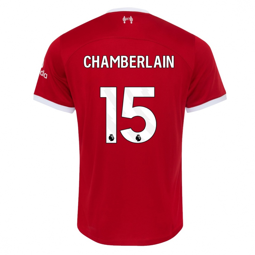 Kids  Alex Oxlade Chamberlain #15 Red Home Jersey 2023/24 T-Shirt Canada