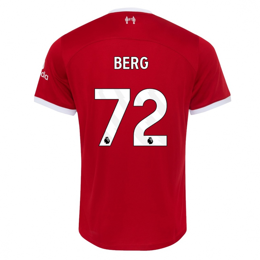 Kids  Sepp Van Den Berg #72 Red Home Jersey 2023/24 T-Shirt Canada