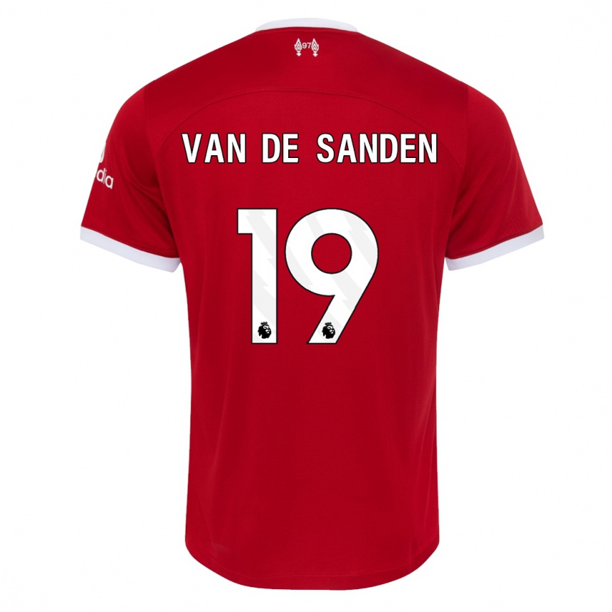 Kids  Shanice Van De Sanden #19 Red Home Jersey 2023/24 T-Shirt Canada