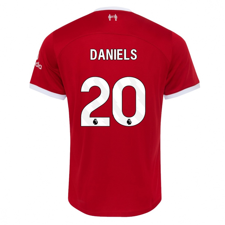 Enfant Football Maillot Yana Daniels #20 Rouge Tenues Domicile 2023/24 Canada