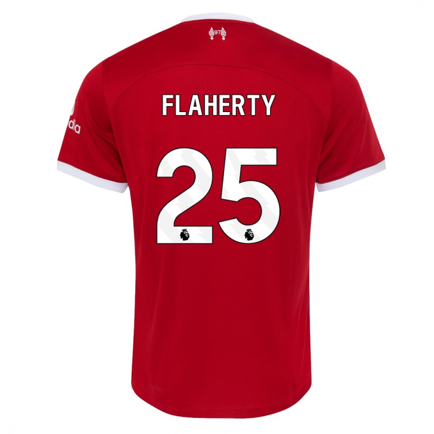 Kids Gilly Flaherty #25 Red Home Jersey 2023/24 T-Shirt Canada