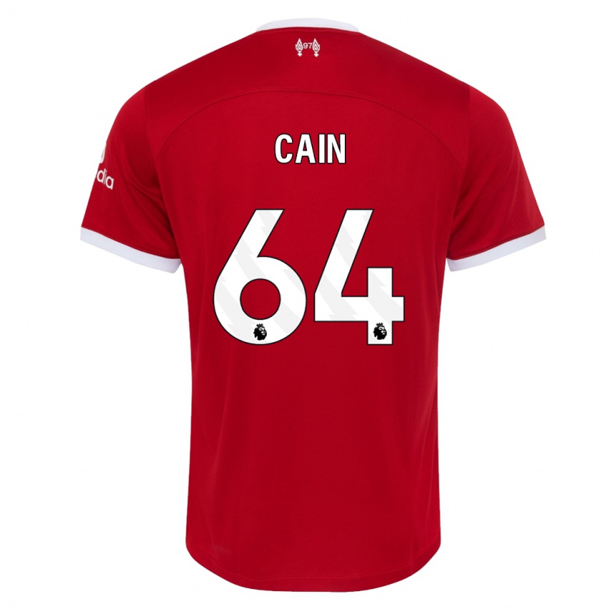 Kids Jake Cain #64 Red Home Jersey 2023/24 T-Shirt Canada