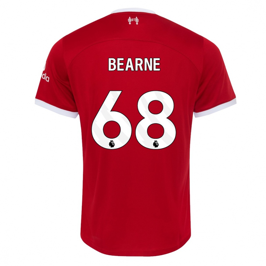 Kids  Jack Bearne #68 Red Home Jersey 2023/24 T-Shirt Canada