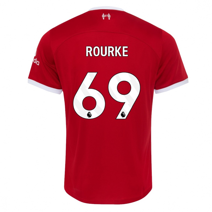 Kids  Fidel O'rourke #69 Red Home Jersey 2023/24 T-Shirt Canada