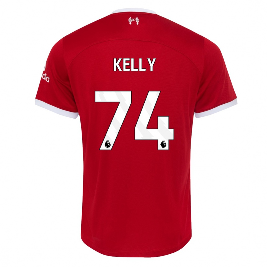 Kids  Oscar Kelly #74 Red Home Jersey 2023/24 T-Shirt Canada