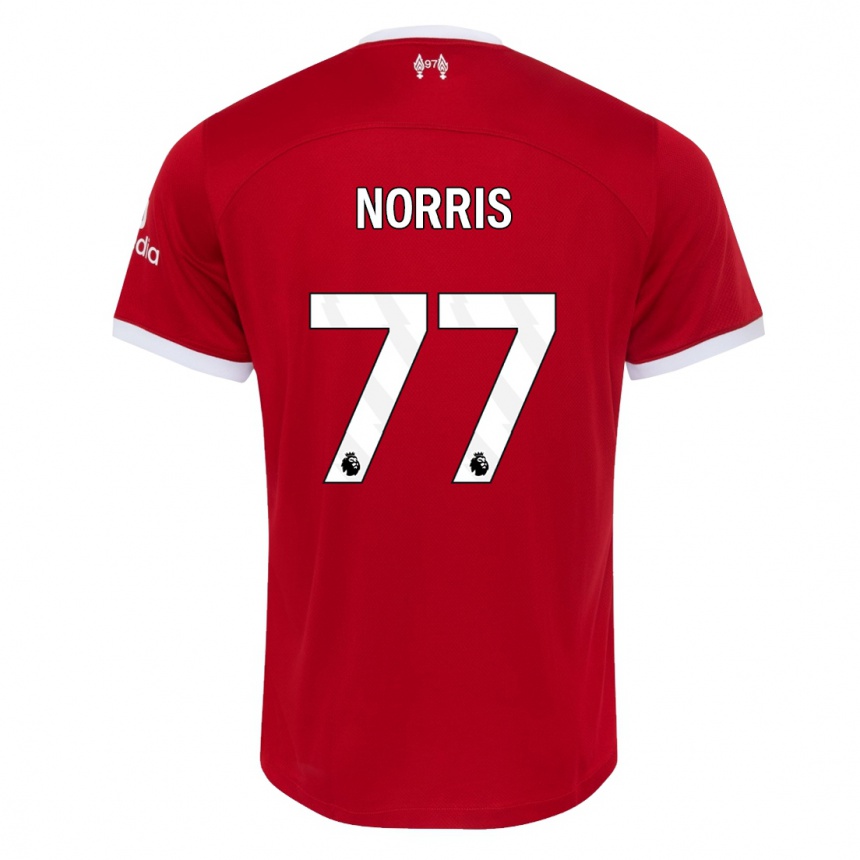 Kids James Norris #77 Red Home Jersey 2023/24 T-Shirt Canada