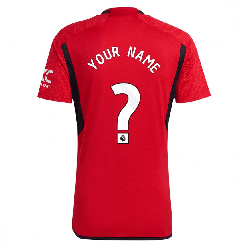 Kids  Your Name #0 Red Home Jersey 2023/24 T-Shirt Canada