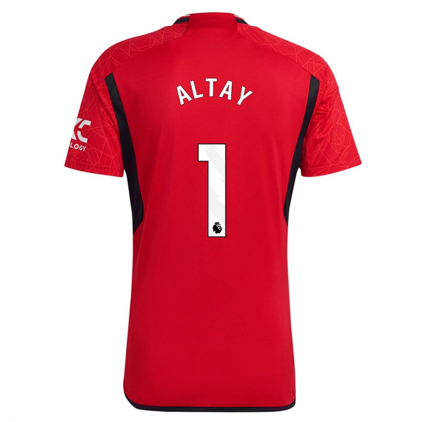 Kids  Altay Bayindir #1 Red Home Jersey 2023/24 T-Shirt Canada